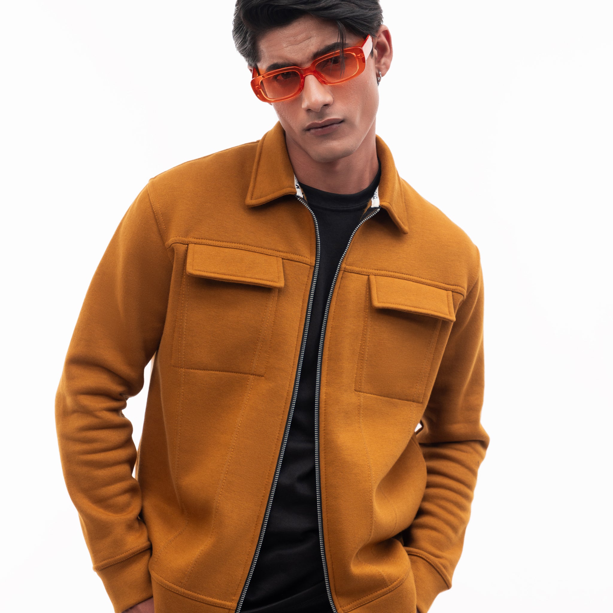 Flap Pocket Jacket - Mustard