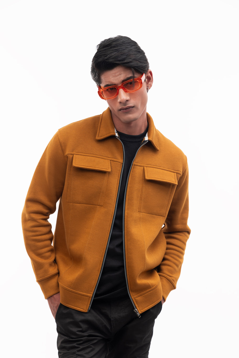 Flap Pocket Jacket - Mustard