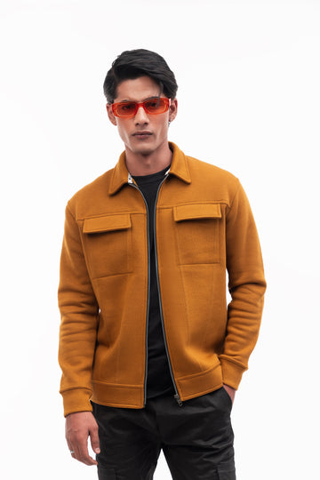 Flap Pocket Jacket - Mustard